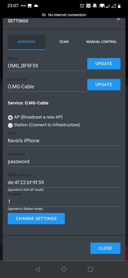 Analysing an O.MG cable