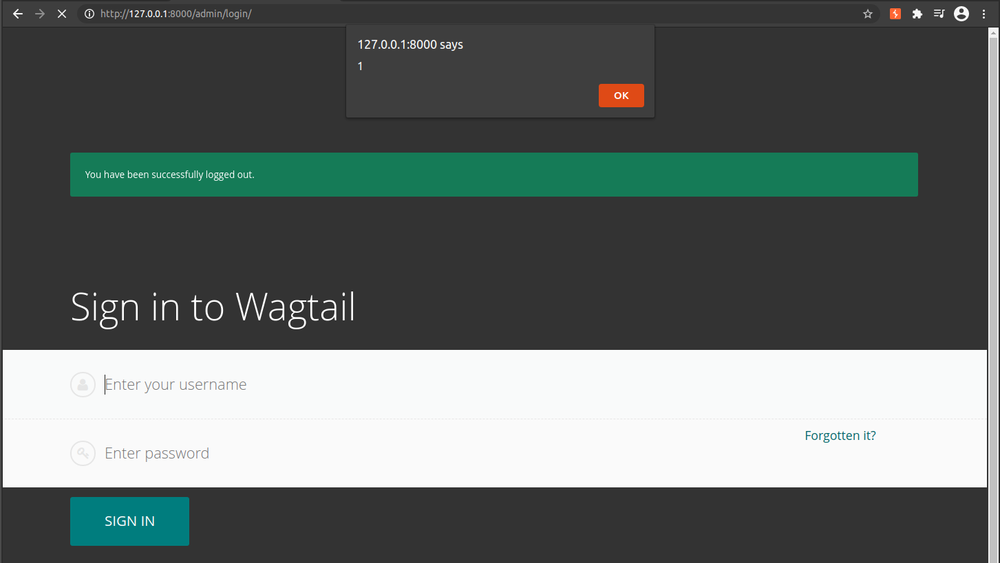 Wagtail XSS + LocalStorage = Account Hijack